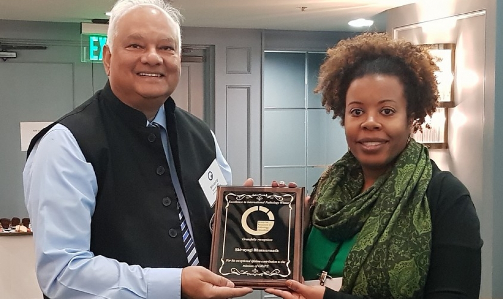 Dr. Shivayogi Bhusnurmath received the "Excellence in International Pathology Education Award" from Group for Research in Pathology Education (GRIPE).