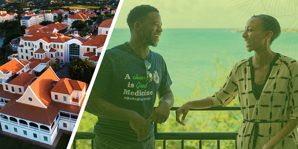 Grenada medical school campus and students