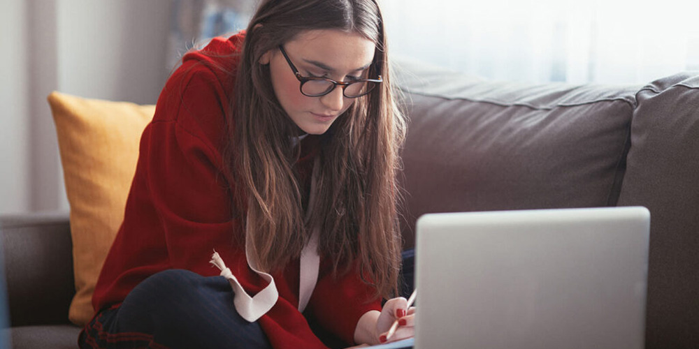 A college student prepares for the MCAT exam