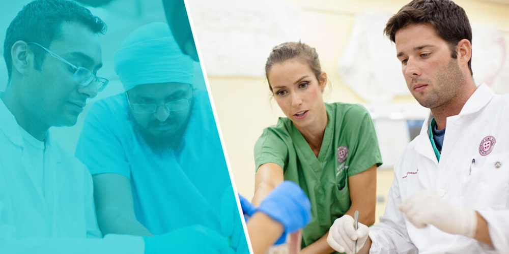 SGU medical students training