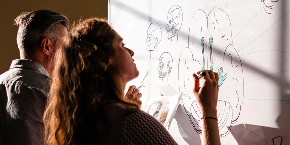 Students Using Whiteboard