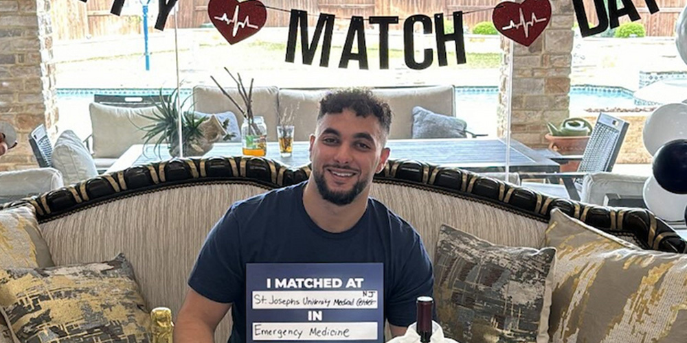 SGU student on Match Day