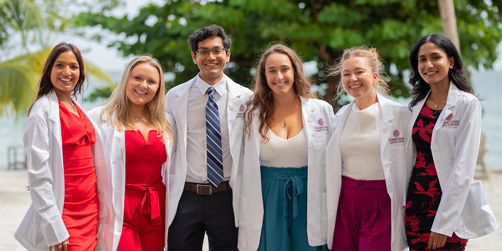 Students at White Coat Ceremony