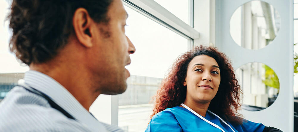 Students Discussing Medical School