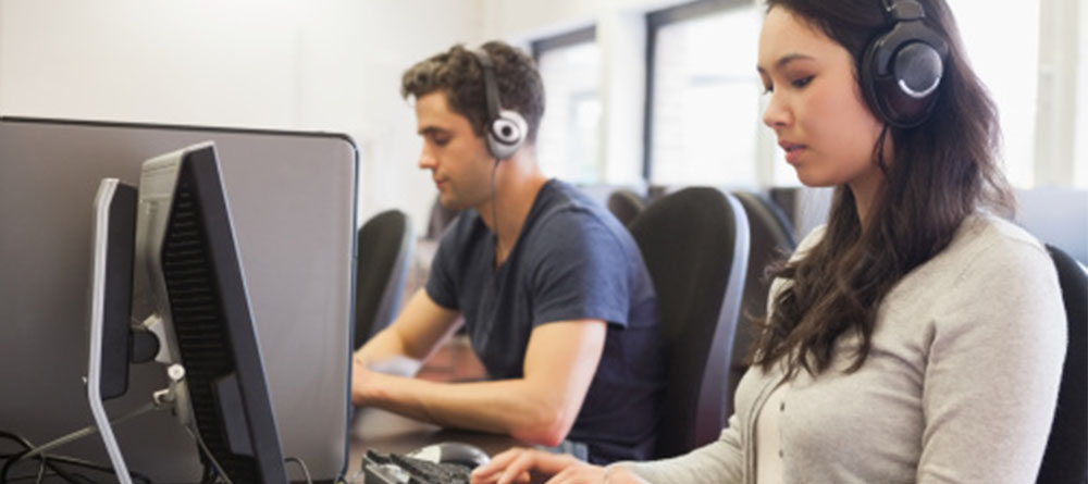 Students studying for the MCAT exam