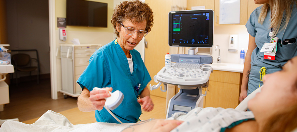Doctor attending to patient