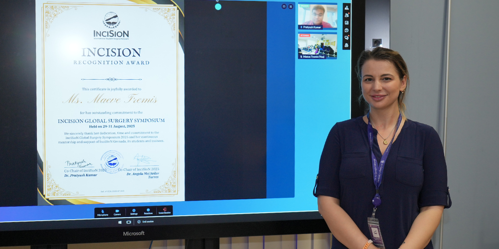 Maeve Tremis at the InciSioN Global Surgery Symposium (IGSS) 2025 Closing Ceremony at WINDREF