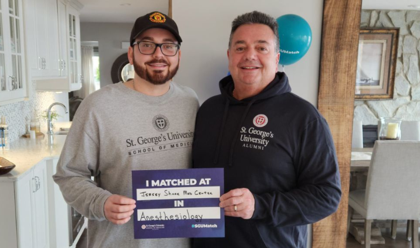 Jake and Peter Rienzo celebrating match 