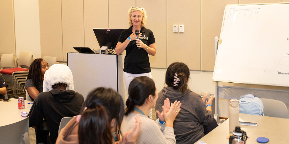 Dr. Tara Paterson at American College of Veterinary Dermatology (ACVD) dermatology outreach clinic hosted by SVM