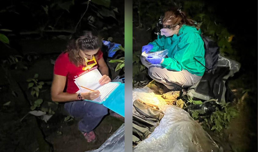 Shelley Lownds (right), Dr. Sophie Moittie (left)
