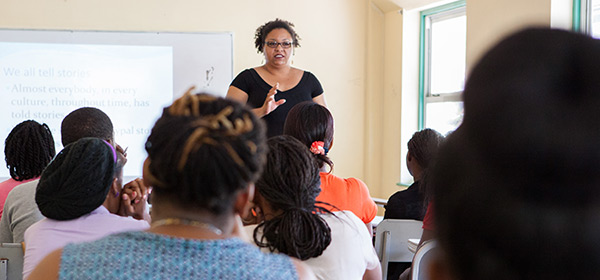 SGU teacher in classroom