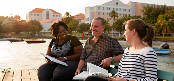 SGU Students on Bench