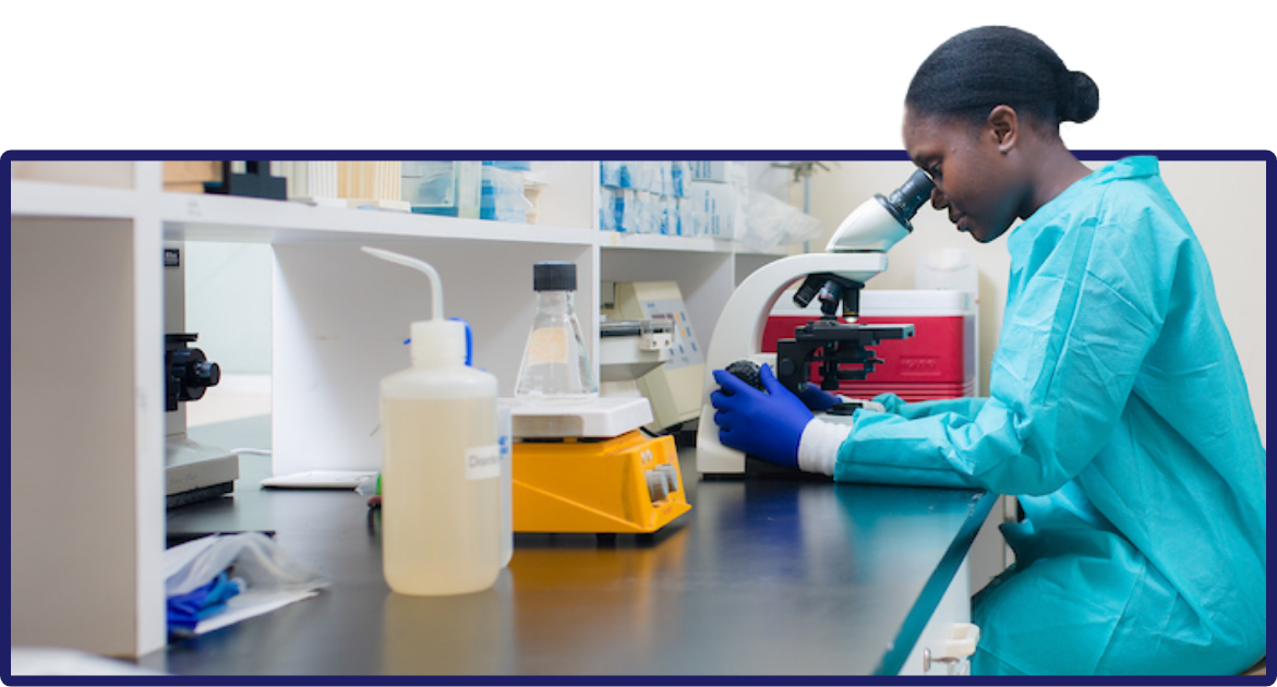 SGU student conducting research