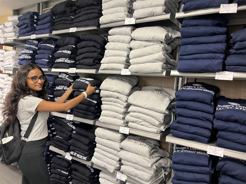 Student in Bookstore