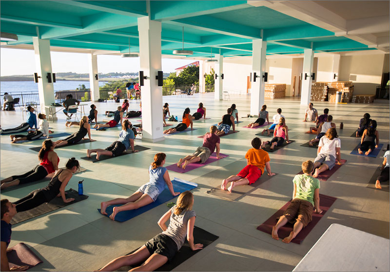 SGU Students in Yoga Class